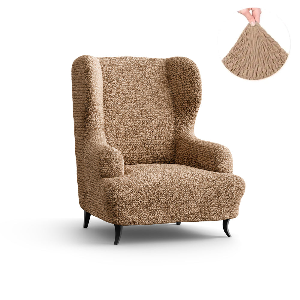 Wing Chair Cover - Latte, Microfibra